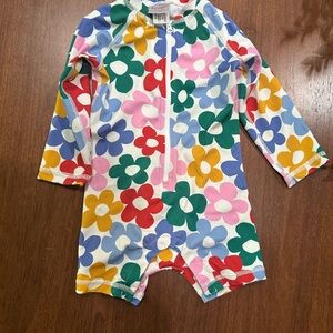 Hanna Anderson Colorful Floral Baby Swimsuit